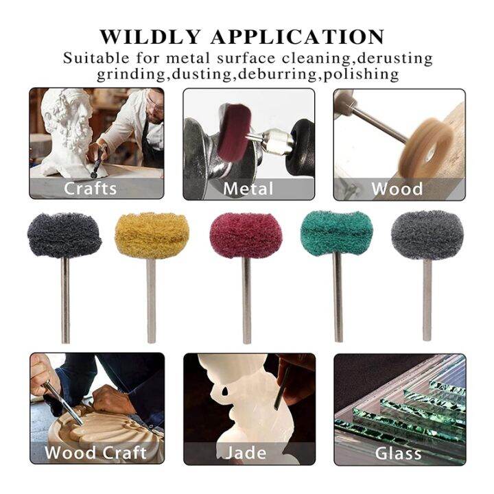 100pc-abrasive-buffing-wheels-grit-scouring-pad-abrasive-wheel-polishing-1-inch-buffing-polishing-wheel-set-1-8in-shank