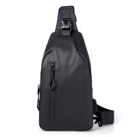 Hot sell Mens Large-capacity Usb Vertical Paragraph Chest Bag Fashion Simple Commuter Shoulder Bag