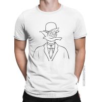 Man In A Bowler Hat Sketch By Rene Magritte Men T Shirts The Son Of Man Tee Shirt Classic Crewneck T-Shirts 【Size S-4XL-5XL-6XL】