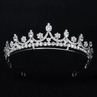 Bridal Tiara Sweet Wedding Accessories Alloy Rhinestone Princess Crown Jewelry Luxury Zircon Crown