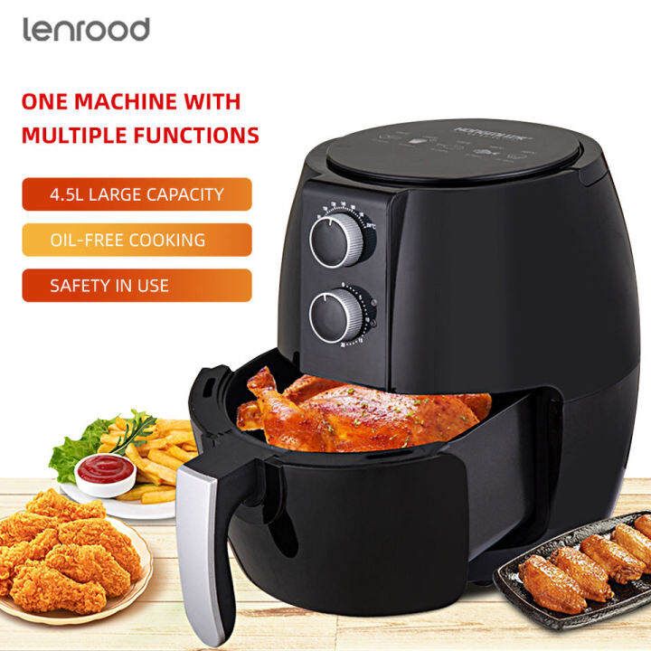 large capacity digital touch air fryer, mechanical type Household