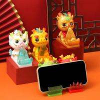 Dragon Cell Phone Stand Resin Dragon Mobile Phone Tablet Bracket Cartoon Dragon Design Portable Desktop Phone Stand for Smartphones Desk Home Decor Children Gift charitable