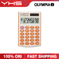 [การลดรายการสินค้า] เครื่องคิดเลขขนาดพกพาอิเล็กทรอนิกส์ Op210 Olympia ที่มีตัวเลข8หลัก,พลังงานคู่และปิดเครื่องอัตโนมัติ