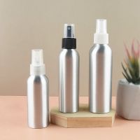 Travel Refillable Spray Bottle Aluminium Bottle Refillable Empty Spray Bottle Portable Leak Proof Mist Atomizer 50/100/150/200ml Travel Size Bottles C