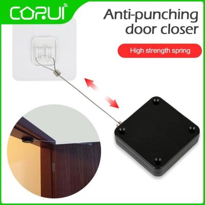 ✧ CORUI Automatic Door Closer Punch-free Automatically Close For Sliding Door Glass Door Sensor Closer 1000/1200 Tension Closer