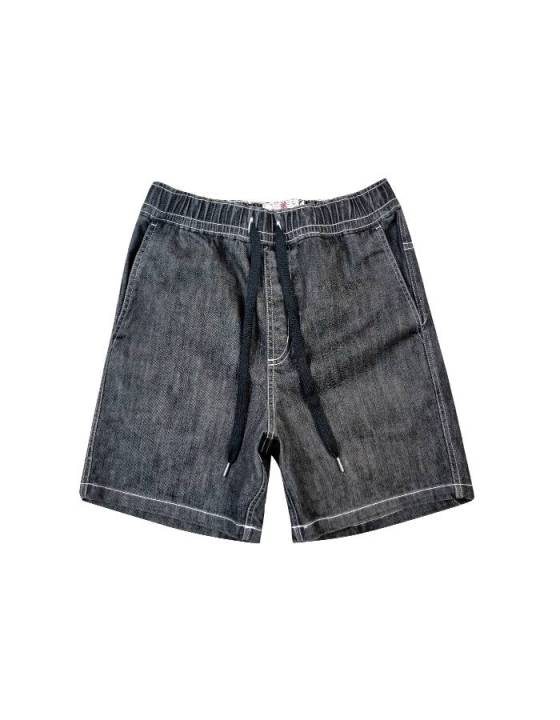 Hybrid Men Shorts Jeans ไฮบริดกางเกงยีนส์ขาสั้นผู้ชาย สีดำ(Black)MSJ ...