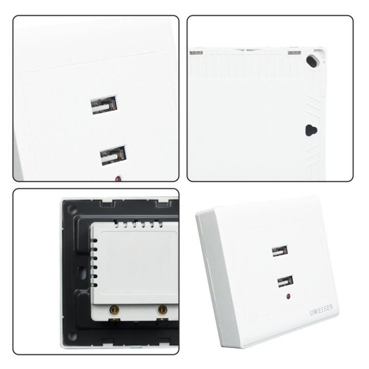 36v-220v-to-5v-usb-electrical-socket-2-4-ports-wall-mounting-charger-plug-outlet-for