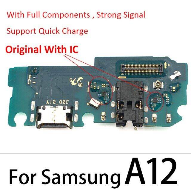 2023-new-anlei3-100-ชาร์จพอร์ตซ่อมต้นฉบับใหม่บอร์ดเชื่อมต่อสายเคเบิลยืดหยุ่นกับไมค์ไมโครโฟนสำหรับ-a20s-samsung-a207f-a12