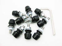 น็อต+บูทลอง  สีดำ 6มม SCREEN BOLT 6MM BLACK