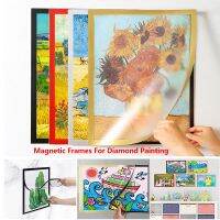 A3 A4 8K Magnetic Photo Frame Diamond Painting Frames Self-adhesive Poster Picture Frame Creative Wall Living Room Home Decor