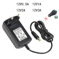 อะแดปเตอร์จ่ายไฟ AC DC 12 โวลต์ 0.5A 1A 2A 3A 110V 220V ถึง 12V 1A 2A 3A อะแดปเตอร์จ่ายไฟ EU US ปลั๊กสำหรับ LED Stips-Tieopp