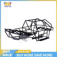 โครงตัวถังกรงม้วนโลหะสีดำสำหรับ SCX10II แนวแกน AX90046รายละเอียดดีรถ RC ขนาด1/10พร้อมรูปลักษณ์สวยงาม