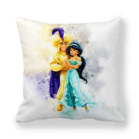 Disney Cartoon Snow White Princess Girls Cushion Cover Sofa Throw Pillowcase Home Decor  Square Decorative Pillowcase 45x45cm