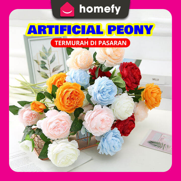 Peony Artificial Flower Bouquet Fake Flower Hand Bouquet Wedding Decoration Birthday Decoration