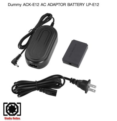 Dummy Battery ACK-E12 AC Adapter Battery LP-E12 for Canon M M2 M10 M50 M100