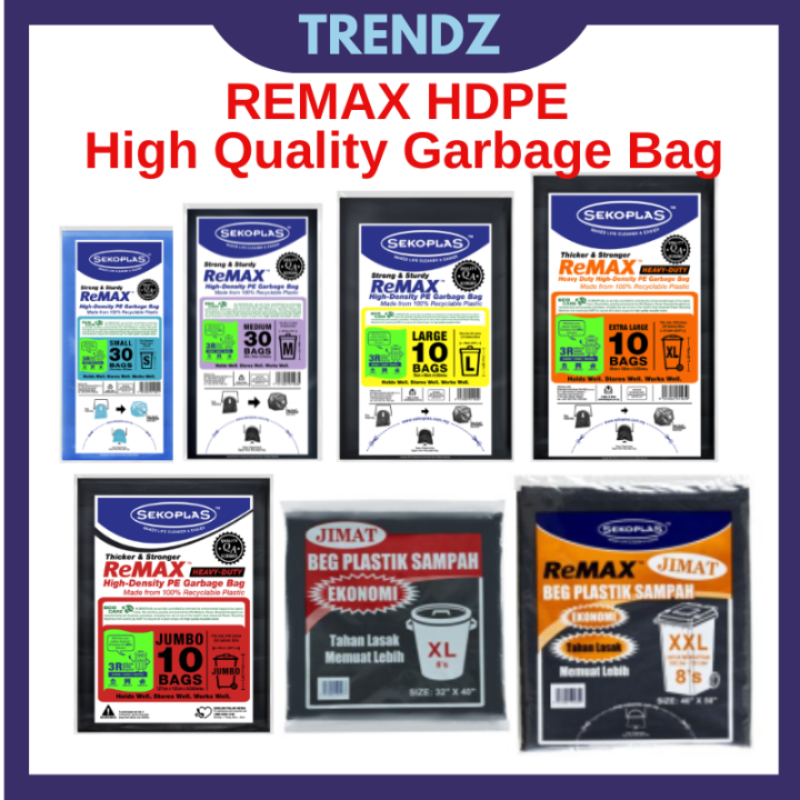 Heavy Duty & High Density HDPE Garbage Bags