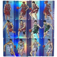 ตัวการ์ตูนสแลมดังค์12ชิ้น/เซ็ต Sakuragi Hanamichi Rukawa Kaede แฟลชการ์ดอะนิเมะบัตรสะสมคลาสสิกของขวัญ