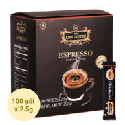 Cà Phê Đen Hòa Tan Espresso TNI KING COFFEE - Hộp 100 gói x 2.5g Date 2025