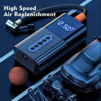 Auto Pump Electric Air Pump 6000mAh 12V Wireless Car Tire Inflator With Digital Display Tire Pressure Display For Car Motorcycle Air Compressors  Infl