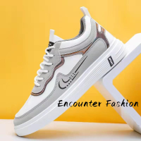 Encounter Fashion  รองเท้าผ้าใบผู้ชาย รองเท้ากีฬาผช รองเท้าแฟชั่นผู้ชาย ใส่สบาย 2023ใหม่ D95D038 40Z231007