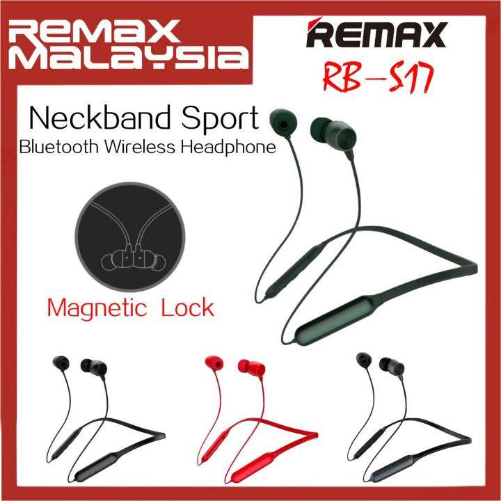 Remax Rb S Neckband Sport In Ear Bluetooth Wireless Headphone Lazada