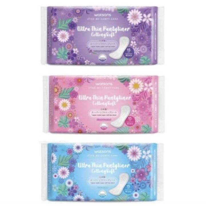 WATSONS Ultra Thin Pantyliner 150mm 40's Lazada