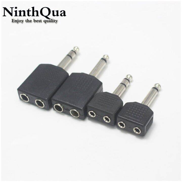 【cw】 1/4 quot; / Stereo Audio Plug Adapter Male to Female 3.5mm 6.35mm Headphone Microphone Y