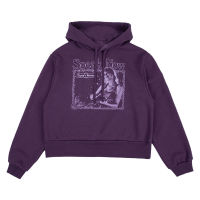 2023 NewTaylor The Eras Tour THE STORY OF US สีม่วง CROP Merch Hoodies ผู้ชายผู้หญิง Hooded Sweatshirt Streetwear คอสเพลย์แขนยาว