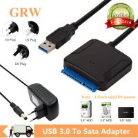 Grwibeou USB 3.0เป็น SATA 3สาย Sata เป็น USB อะแดปเตอร์แปลง USB สนับสนุน2.5/3.5นิ้วอะแดปเตอร์ฮาร์ดไดรฟ์ HDD หน่วยความจำภายนอก SSD