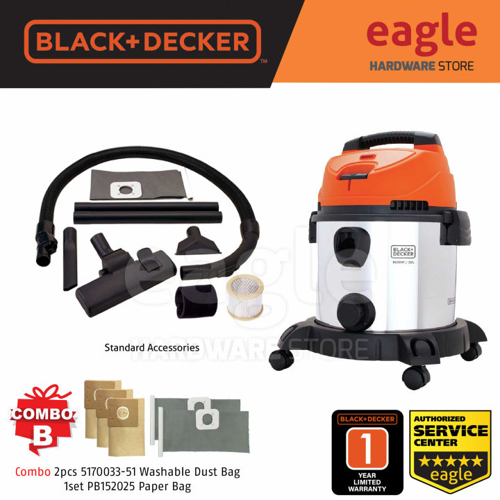 Black+Decker BDWD10-B1 Wet and Dry Vacuum Cleaner