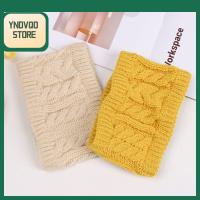 YNDVQO STORE Earwarmer กลางแจ้ง ถักแฟชั่น หิมะ ไม่มีหมวกขนสัตว์ด้านบน ที่คาดผมหนา หมวกถัก หมวกคาดศีรษะ