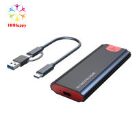 M.2 Dual-protocol SSD Case M.2 NVME/SATA Hard Disk Enclosure 10Gbps High-speed Transmission SSD Adapter