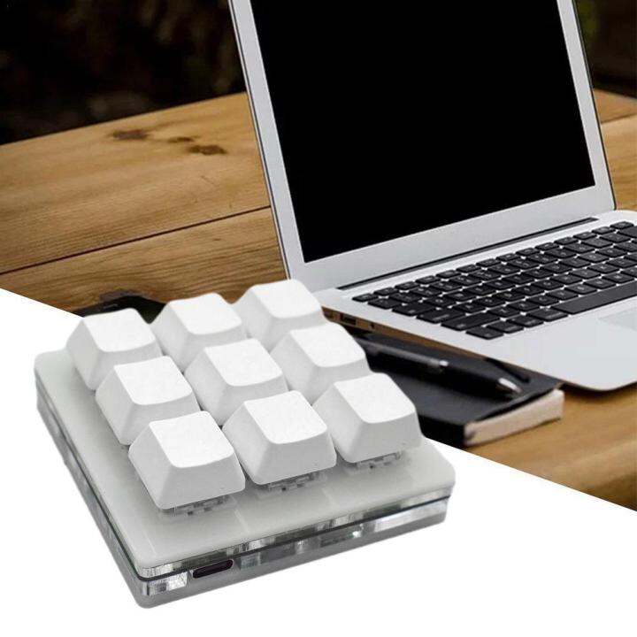 Portable Mini 9 Keys Keypad DIY Shortcut Keyboard Function Keyboard
