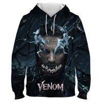 Marvel-Sudadera con capucha de Venom Spider para hombre, suéter con estampado de película periférica en 3d, chaqueta Unisex de Otoño/Invierno, novedad