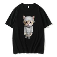 Funny Rapper Yung Lean Kitty T-shirt Men Women Vintage Oversized Pure Cotton Tshirt Mens Hip Hop Rock T Shirts Man Streetwear 4XL 5XL 6XL