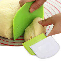 Pastry Cutter เค้กพลาสติก Spatulas Dough Scraper Trapezoid Bread พิซซ่า Fondant เครื่องมือ Butter Multiduty สีขาวปลอดภัย Bakeware