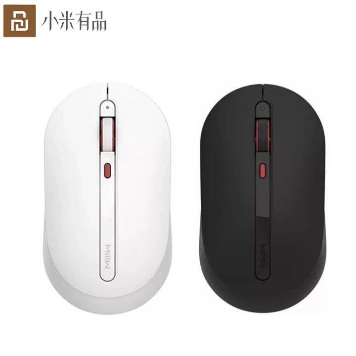 xiaomi-เมาส์ไร้เสียงไร้สาย-youpin-miiiiw-800-1200-1600dpi-หลายความเร็วปุ่มปิดเสียง2-4เครื่องรับสัญญาณไร้สาย-ghz-เมาส์เงียบ-yuebian