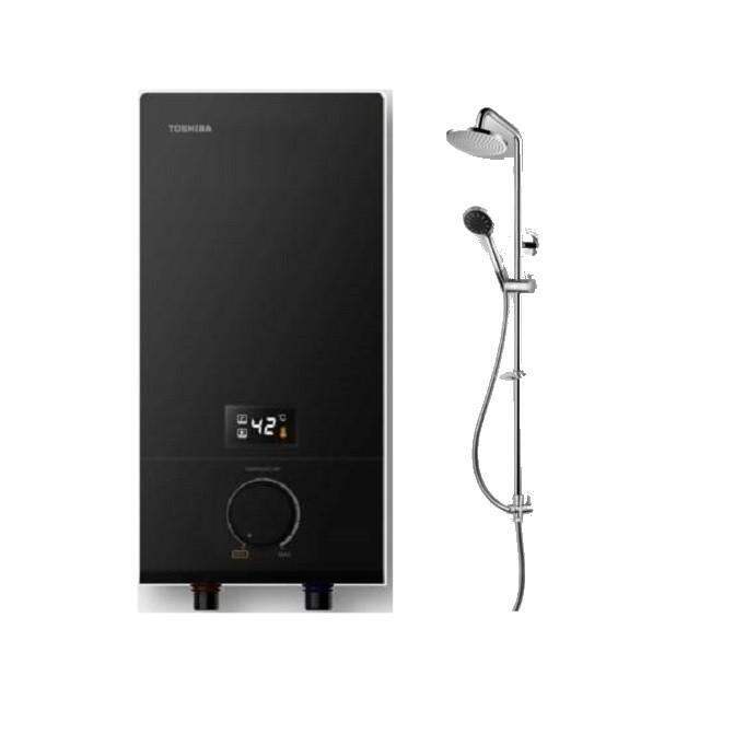 Toshiba DSK38ES3MB-RS Water Heater - Black (with pump) | Lazada
