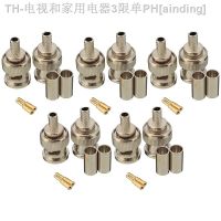 【CW】❐  10 Sets 3-Piece Male RG58 Plug Crimp Connectors