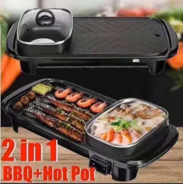 Double-sided Frying Pan, 32cm/12.6in BBQ Grill Pan, Double Side