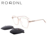 Optical Square Polaroid Sun Glasses Men Women Wholesale Bulk UV400 Prescription Acetate Sunglasses Myopia Magnetic Clip Eyewear