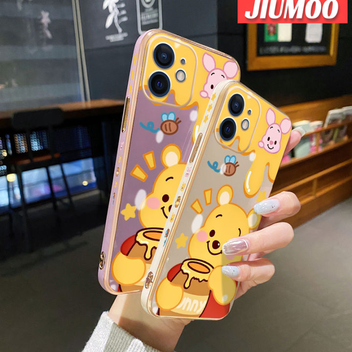 เคส-jiumoo-สำหรับ-xiaomi-redmi-โน๊ต7-note-7-pro-note-7s-เคสการ์ตูนน่ารักวินนี่ช้อนส้อมมีดหมีพูห์ซิลิโคนนิ่มเคลือบเคสมือถือเคสกันกระแทกเคสกันกระแทกกล้องเต็มฝาหลัง