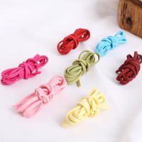 1M Length 3mm Flat Faux Suede Braided Cord Korean Velvet Leather Handmade Beading Bracelet Jewelry Making Thread String Rope