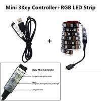 แถบ LED USB ไฟพื้นหลังทีวี LED 5V SMD5050ขนาด50ซม. 1ม. 2ม. 3M 4ม. 5ม. ไฟ LED งอได้ด้วยตัวเอง