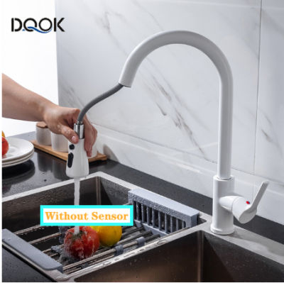 Kitchen Faucet Blacked Single Handle Pull Down White Kitchen Tap Single Hole Brushed Nickle Faucets Water Mixer Tap