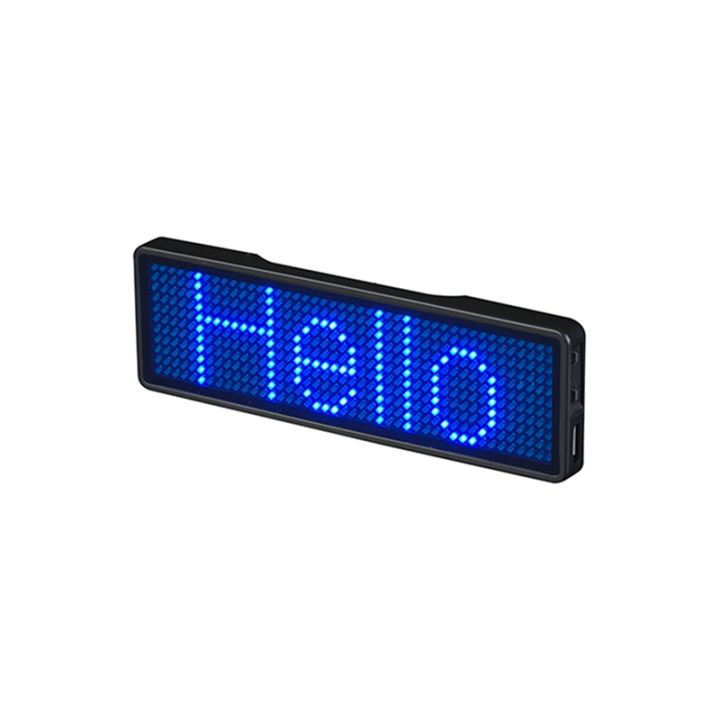 bluetooth-led-name-badge-rechargeable-light-sign-diy-programmable-scrolling-message-board-display-led