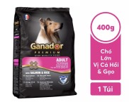 Thức Ăn Hạt Cho Chó Ganador dạng túi 400gr cho chó mọi lứa tuổi