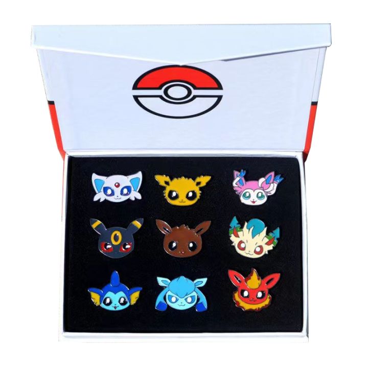 เข็มกลัด-eeveelution-pokemon-eevee-sylveon-ชุดสะสม-umbreon-espeon-ชุดสะสมกระเป๋ากระเป๋าเป้ตกแต่ง-pocket-monster