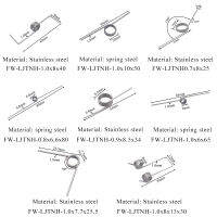 5 ชิ้น/ล็อตขยะสามารถปรับได้ 0.7 มม. ชุบสังกะสี 135 องศา Torsion Spring-Yunjuek