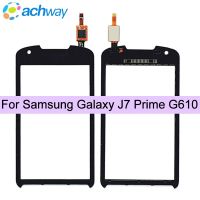 หน้าจอสัมผัสกระจกแก้วดิจิตอลสำหรับ Galaxy J7 Prime กระจกหน้าทดสอบใหม่